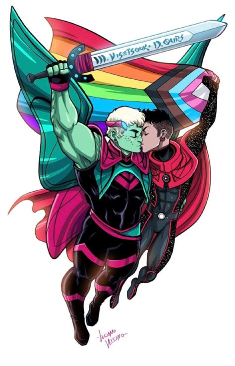 The Representation of LGBTQ+ Superheroes in Wiccan and Hulkling Art